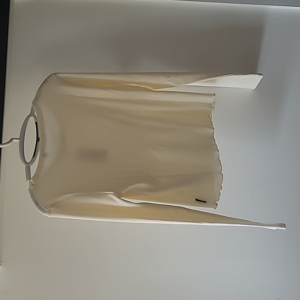 Calvin Klein Jeans .. XL .. X-Large .. Long sleeve‎ .. Crop .. Cream - Picture 6 of 7